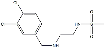 N-(2-{[(3,4-dichlorophenyl)methyl]amino}ethyl)methanesulfonamide Struktur