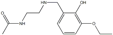 N-(2-{[(3-ethoxy-2-hydroxyphenyl)methyl]amino}ethyl)acetamide Structure