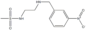 N-(2-{[(3-nitrophenyl)methyl]amino}ethyl)methanesulfonamide Structure