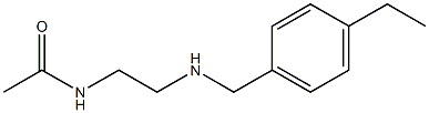 N-(2-{[(4-ethylphenyl)methyl]amino}ethyl)acetamide 结构式