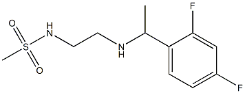 N-(2-{[1-(2,4-difluorophenyl)ethyl]amino}ethyl)methanesulfonamide