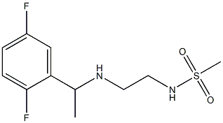 N-(2-{[1-(2,5-difluorophenyl)ethyl]amino}ethyl)methanesulfonamide 化学構造式