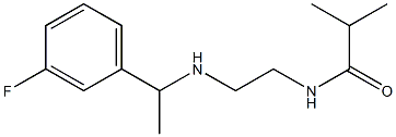 N-(2-{[1-(3-fluorophenyl)ethyl]amino}ethyl)-2-methylpropanamide