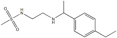 N-(2-{[1-(4-ethylphenyl)ethyl]amino}ethyl)methanesulfonamide Struktur