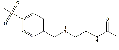 N-(2-{[1-(4-methanesulfonylphenyl)ethyl]amino}ethyl)acetamide 化学構造式