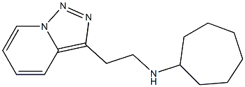 N-(2-{[1,2,4]triazolo[3,4-a]pyridin-3-yl}ethyl)cycloheptanamine Structure