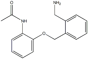 N-(2-{[2-(aminomethyl)benzyl]oxy}phenyl)acetamide Structure