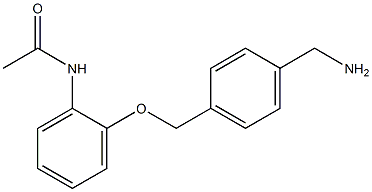 N-(2-{[4-(aminomethyl)benzyl]oxy}phenyl)acetamide Structure