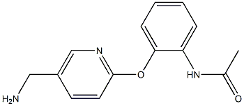N-(2-{[5-(aminomethyl)pyridin-2-yl]oxy}phenyl)acetamide Struktur