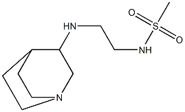 N-(2-{1-azabicyclo[2.2.2]octan-3-ylamino}ethyl)methanesulfonamide Structure