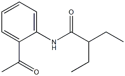 N-(2-acetylphenyl)-2-ethylbutanamide 结构式