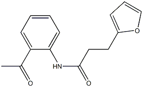 N-(2-acetylphenyl)-3-(furan-2-yl)propanamide Structure