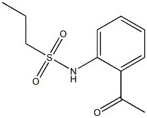 N-(2-acetylphenyl)propane-1-sulfonamide Struktur