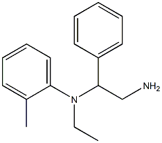 N-(2-amino-1-phenylethyl)-N-ethyl-2-methylaniline Structure