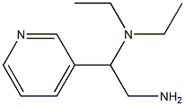 N-(2-amino-1-pyridin-3-ylethyl)-N,N-diethylamine 结构式