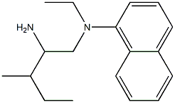 N-(2-amino-3-methylpentyl)-N-ethylnaphthalen-1-amine Struktur