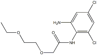 N-(2-amino-4,6-dichlorophenyl)-2-(2-ethoxyethoxy)acetamide Structure