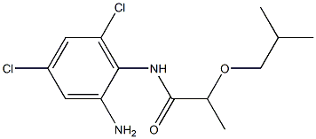 N-(2-amino-4,6-dichlorophenyl)-2-(2-methylpropoxy)propanamide 结构式