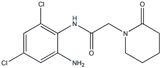 N-(2-amino-4,6-dichlorophenyl)-2-(2-oxopiperidin-1-yl)acetamide Struktur