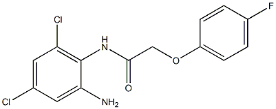 N-(2-amino-4,6-dichlorophenyl)-2-(4-fluorophenoxy)acetamide Struktur