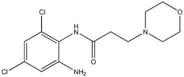 N-(2-amino-4,6-dichlorophenyl)-3-(morpholin-4-yl)propanamide,,结构式