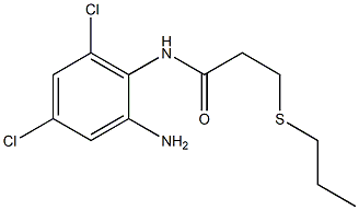 N-(2-amino-4,6-dichlorophenyl)-3-(propylsulfanyl)propanamide Struktur