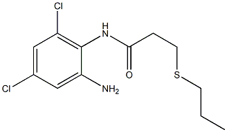  N-(2-amino-4,6-dichlorophenyl)-3-(propylsulfanyl)propanamide