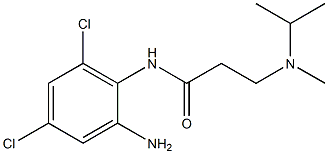 N-(2-amino-4,6-dichlorophenyl)-3-[methyl(propan-2-yl)amino]propanamide,,结构式