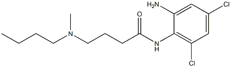 N-(2-amino-4,6-dichlorophenyl)-4-[butyl(methyl)amino]butanamide Structure