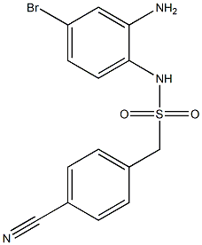 N-(2-amino-4-bromophenyl)-1-(4-cyanophenyl)methanesulfonamide Struktur