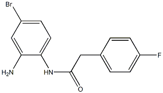 N-(2-amino-4-bromophenyl)-2-(4-fluorophenyl)acetamide 结构式