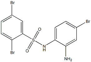 N-(2-amino-4-bromophenyl)-2,5-dibromobenzene-1-sulfonamide Structure