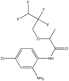 N-(2-amino-4-chlorophenyl)-2-(2,2,3,3-tetrafluoropropoxy)propanamide Struktur