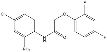 N-(2-amino-4-chlorophenyl)-2-(2,4-difluorophenoxy)acetamide,,结构式