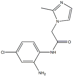N-(2-amino-4-chlorophenyl)-2-(2-methyl-1H-imidazol-1-yl)acetamide 结构式