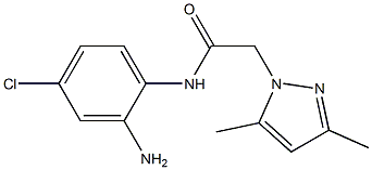 N-(2-amino-4-chlorophenyl)-2-(3,5-dimethyl-1H-pyrazol-1-yl)acetamide Structure