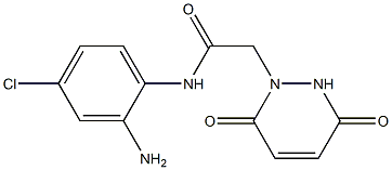 N-(2-amino-4-chlorophenyl)-2-(3,6-dioxo-3,6-dihydropyridazin-1(2H)-yl)acetamide 结构式