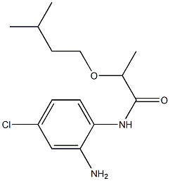 N-(2-amino-4-chlorophenyl)-2-(3-methylbutoxy)propanamide 化学構造式