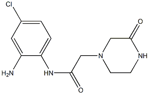 N-(2-amino-4-chlorophenyl)-2-(3-oxopiperazin-1-yl)acetamide Structure