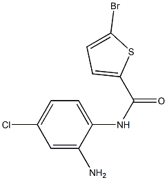N-(2-amino-4-chlorophenyl)-5-bromothiophene-2-carboxamide Struktur