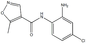 N-(2-amino-4-chlorophenyl)-5-methylisoxazole-4-carboxamide Struktur