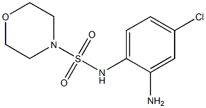 N-(2-amino-4-chlorophenyl)morpholine-4-sulfonamide 结构式