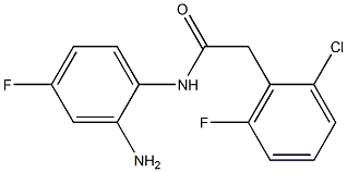 N-(2-amino-4-fluorophenyl)-2-(2-chloro-6-fluorophenyl)acetamide Structure