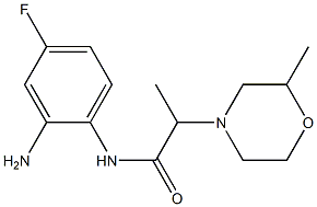 N-(2-amino-4-fluorophenyl)-2-(2-methylmorpholin-4-yl)propanamide 结构式