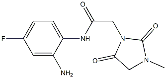  N-(2-amino-4-fluorophenyl)-2-(3-methyl-2,5-dioxoimidazolidin-1-yl)acetamide