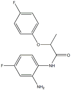 N-(2-amino-4-fluorophenyl)-2-(4-fluorophenoxy)propanamide Struktur