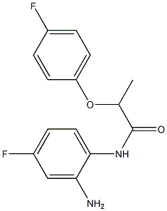 N-(2-amino-4-fluorophenyl)-2-(4-fluorophenoxy)propanamide 结构式