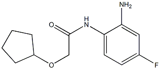 N-(2-amino-4-fluorophenyl)-2-(cyclopentyloxy)acetamide Struktur