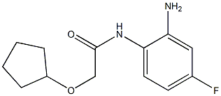 N-(2-amino-4-fluorophenyl)-2-(cyclopentyloxy)acetamide Structure