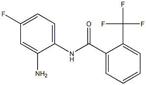 N-(2-amino-4-fluorophenyl)-2-(trifluoromethyl)benzamide 化学構造式